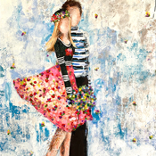 Perfectly Imperfect Acrylic on canvas  painting with figures